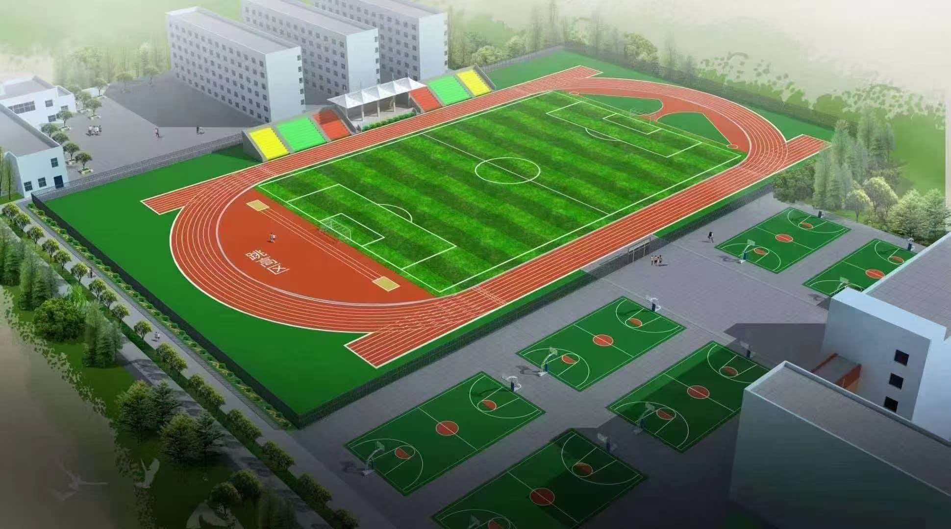 宁德市学校运动操场透水跑道 - 价格